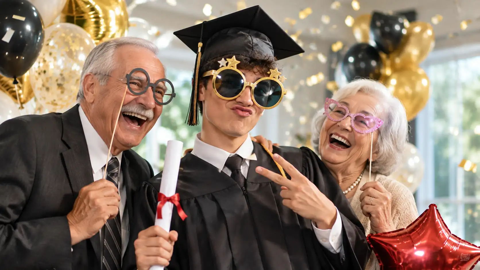 Funny Graduation Wishes for Grandson