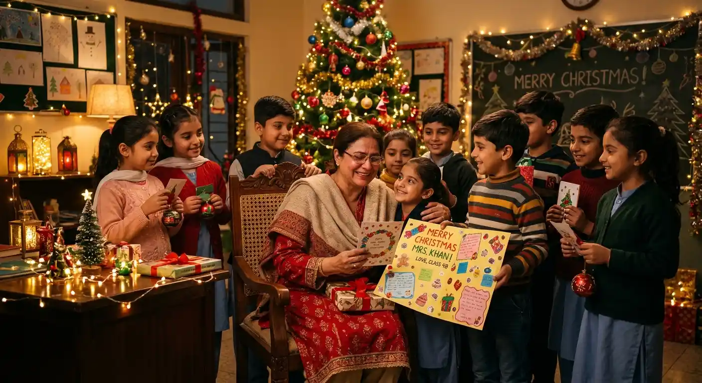 Emotional Merry Christmas Wishes for Teacher