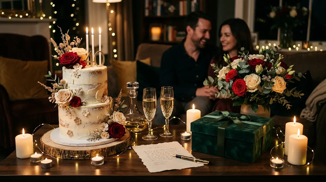 Romantic 40th Birthday Messages for Husband