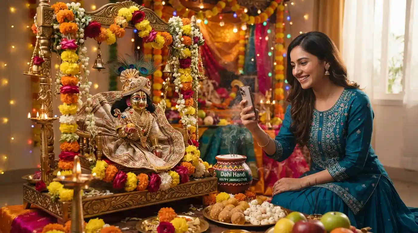 Social Media Krishna Janmashtami Captions