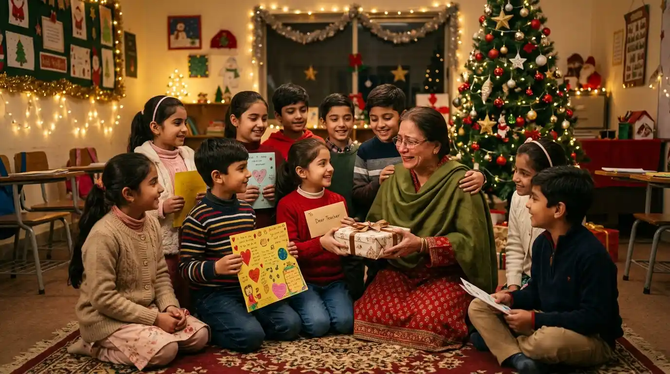 Thank You Christmas Messages for Teacher