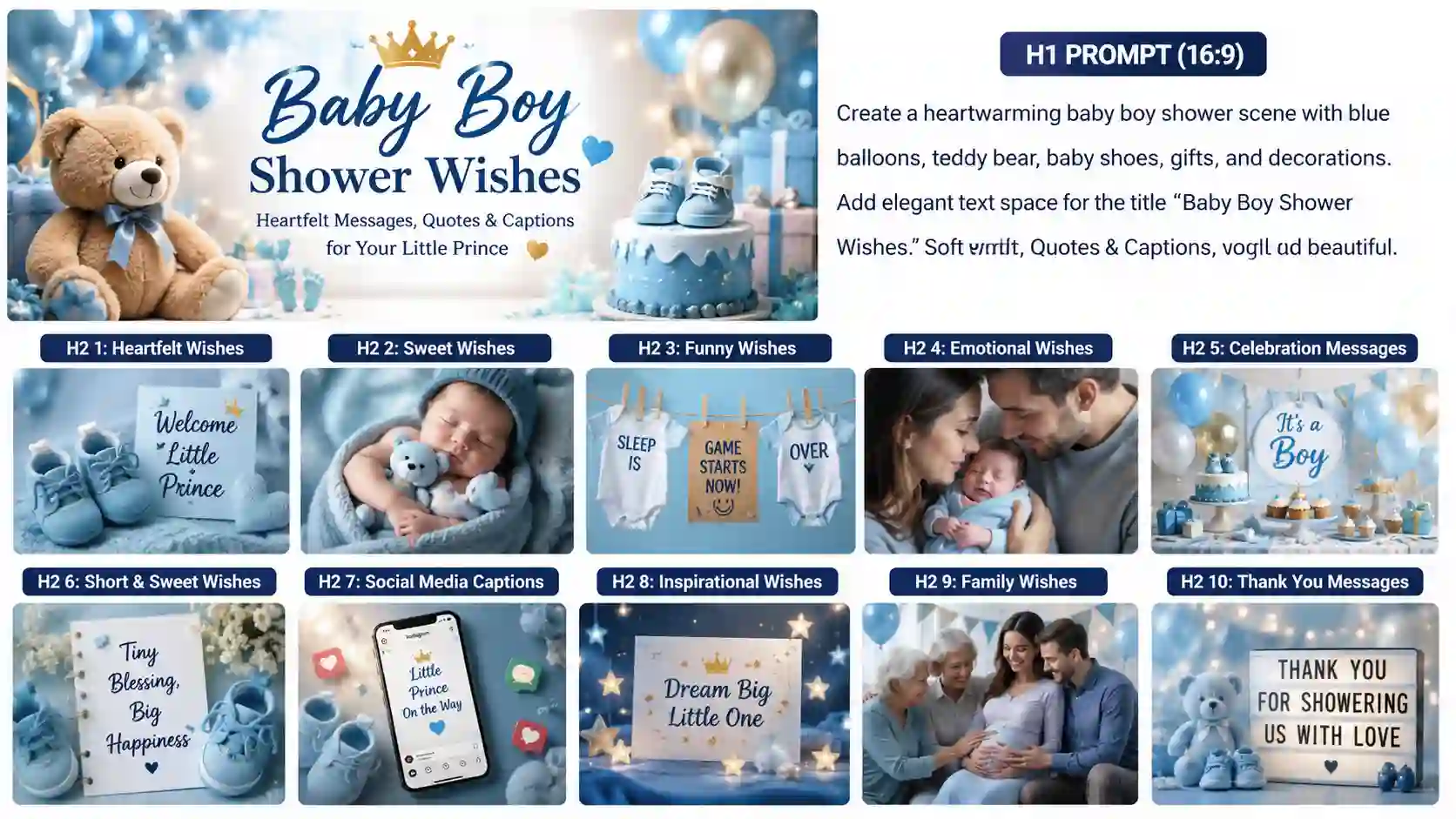 Baby Boy Shower Wishes